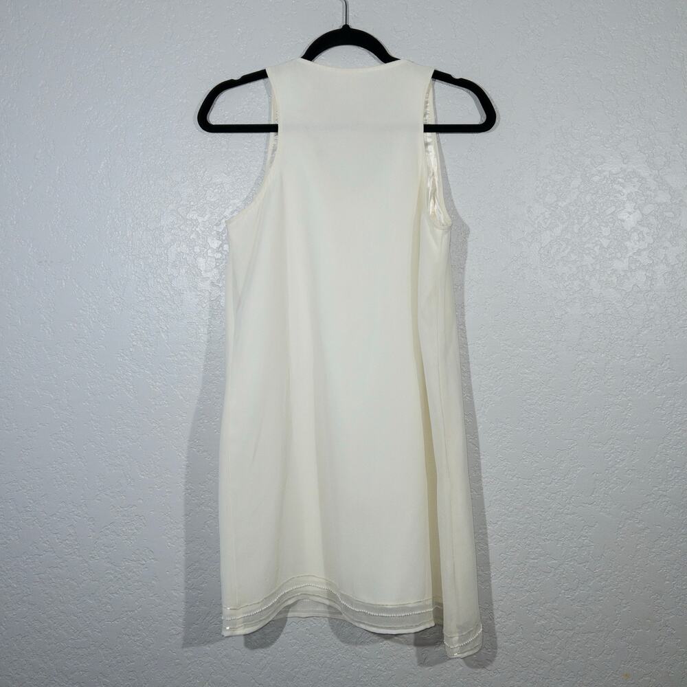 Forever 21 Exclusive Ivory Beaded Shift Tank Dress Size Small - Picture 6 of 6